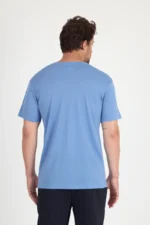 Merino wool t-shirt ανδρικό Relax με διαπνέουσα πικέ ύφανση
