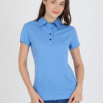 Polo pique γυναικεία μπλούζα απο 100% μαλλί merino