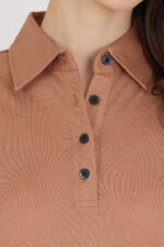 Polo pique γυναικεία μπλούζα απο 100% μαλλί merino - Image 5