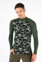 Ανδρική μπλούζα με μακρύ μανίκι Asker zip 100% μαλλί μερινό με φερμουάρ - Image 6