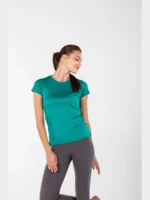 PERA- Γυναικεία κοντομάνικη μπλούζα από 100% λεπτό μαλλί Merino ιδανική για το καλοκαίρι - Image 6