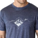 Ανδρική καλοκαιρινή μπλούζα t-shirt προσφέρει ελευθερία κινήσεων, φτιαγμένη από φυσικά υλικά, το 50% μαλλί Merino και το 50%Lyocell.