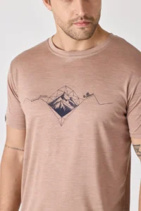 Ανδρικό t-shirt για πεζοπορία, τρέξιμο και ταξίδια
