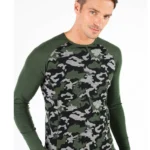 ASKER  Ανδρική μακρυμάνικη μπλούζα  από 100% μαλλί merino