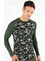 ASKER  Ανδρική μακρυμάνικη μπλούζα  από 100% μαλλί merino