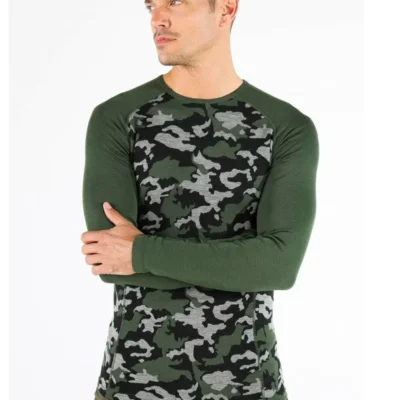 Active ανδρική μακρυμάνικη μπλούζα από 100% μαλλί merino για πεζοπορία