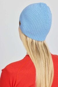 Γυναικείος και ανδρικός blue σκούφος Merino