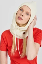 FJARA   Κασκόλ με κουκούλα 100% μαλλί merino - Image 2