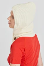 FJARA   Κασκόλ με κουκούλα 100% μαλλί merino - Image 4