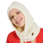 FJARA   Κασκόλ με κουκούλα 100% μαλλί merino