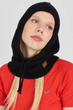 FJARA   Κασκόλ με κουκούλα 100% μαλλί merino - Image 6