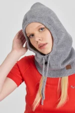 FJARA   Κασκόλ με κουκούλα 100% μαλλί merino - Image 9