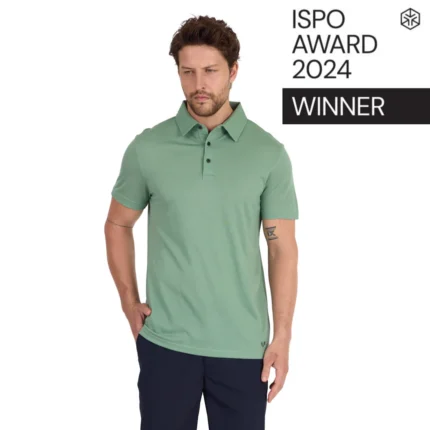 Polo μπλούζα από 100% μαλλί μερινό Woolona, βραβευμένη με ISPO Award 2024
